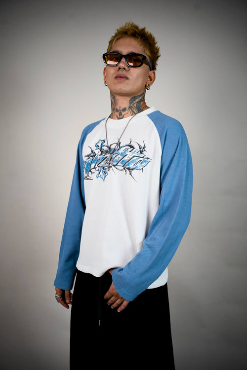Ghetto Waffles Pack Raglan Long Sleeve – Waffle Knit Tee | Ghetto