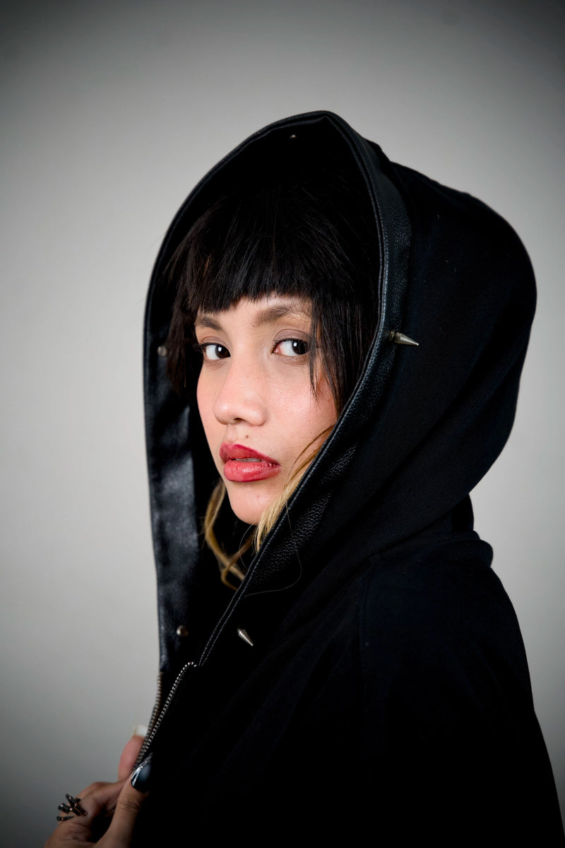 Last Rites Oversized Black Zip Hoodie – Hooded Streetwear | Ghetto