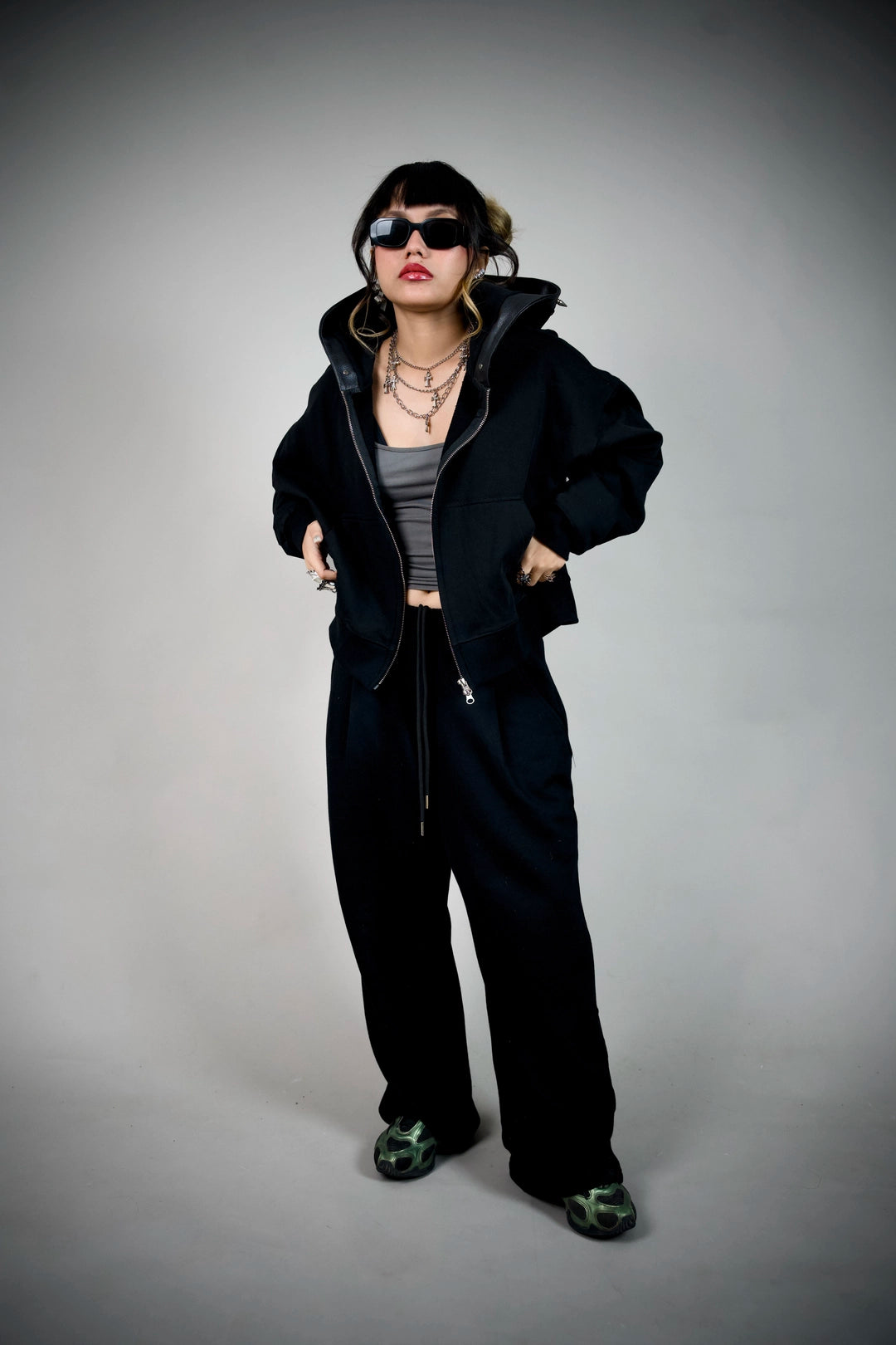 Last Rites Oversized Black Zip Hoodie – Hooded Streetwear | Ghetto