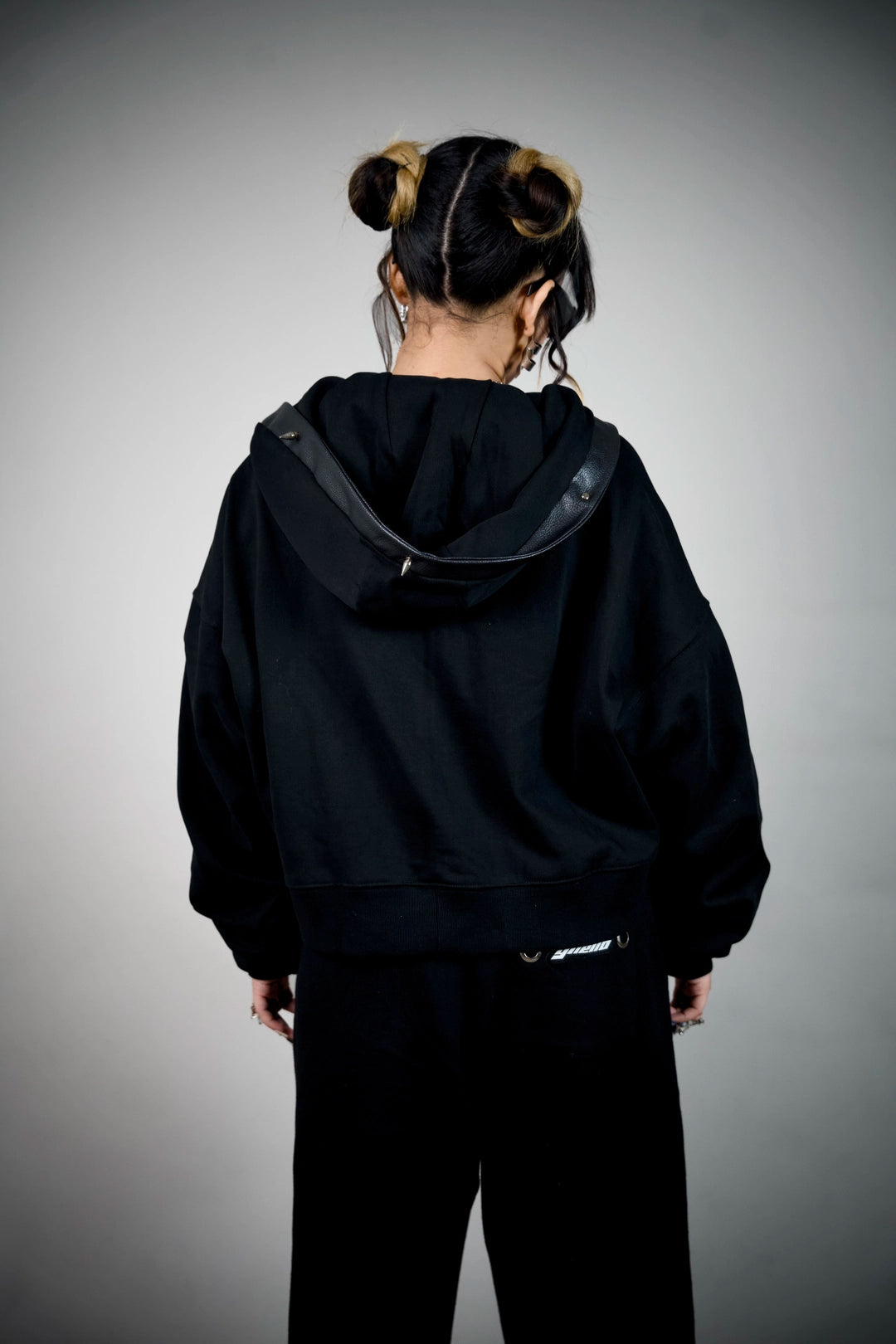 Last Rites Oversized Black Zip Hoodie – Hooded Streetwear | Ghetto