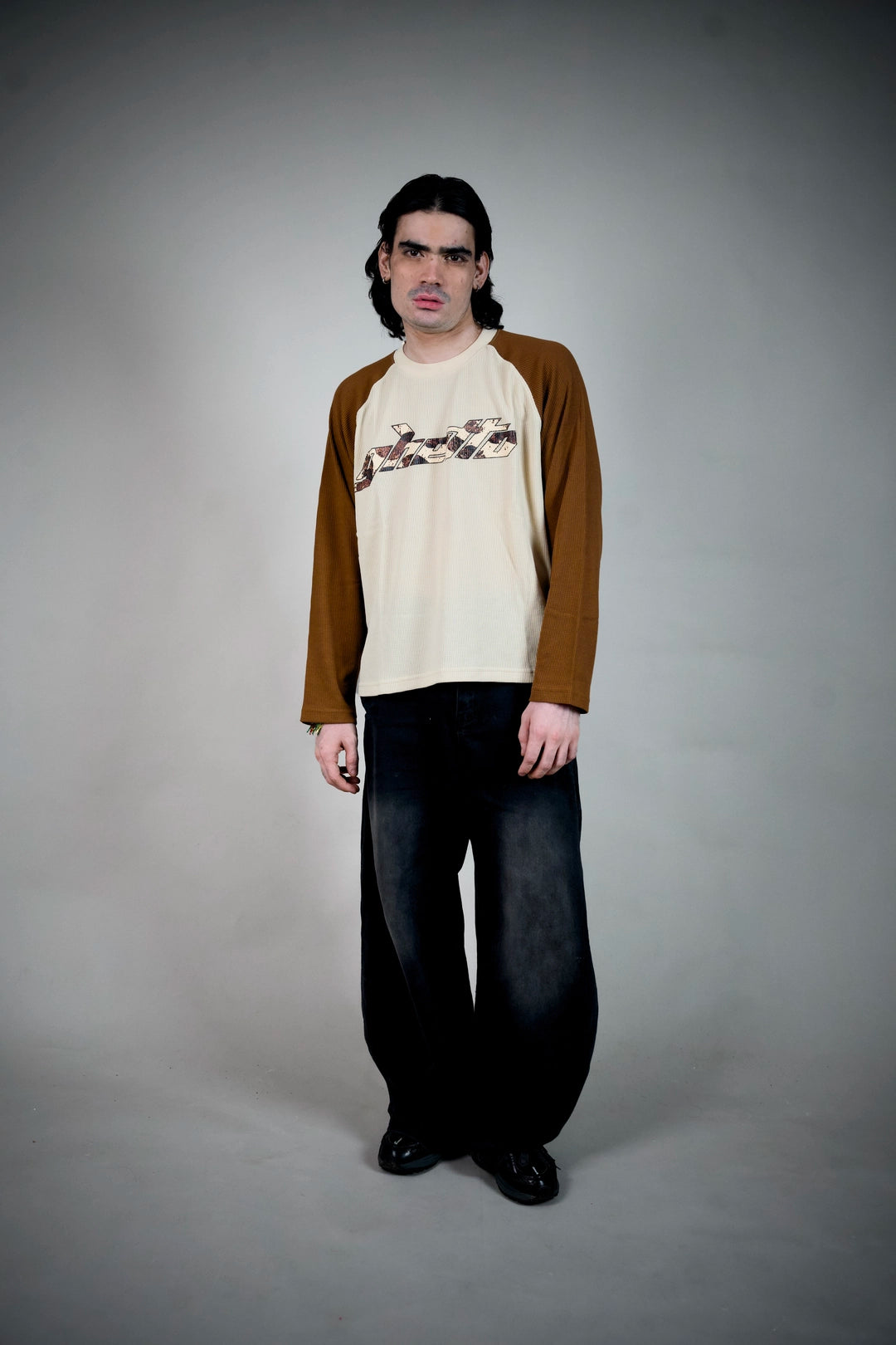 Ghetto Waffles Pack Raglan Long Sleeve – Waffle Knit Tee | Ghetto
