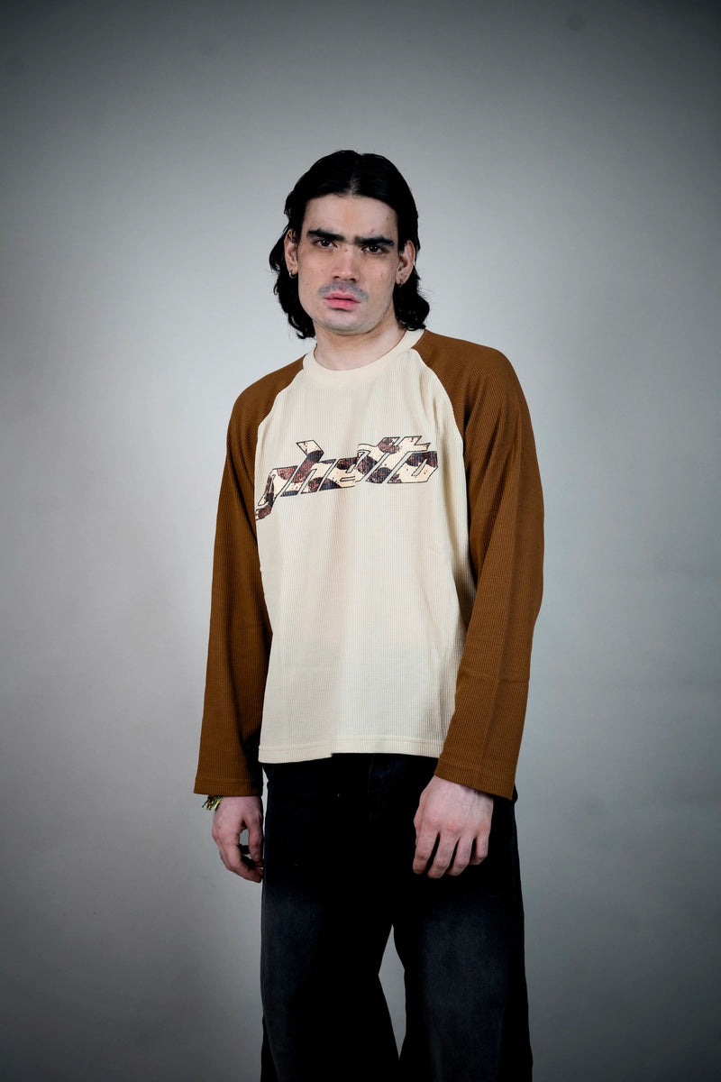 Ghetto Waffles Pack Raglan Long Sleeve – Waffle Knit Tee | Ghetto